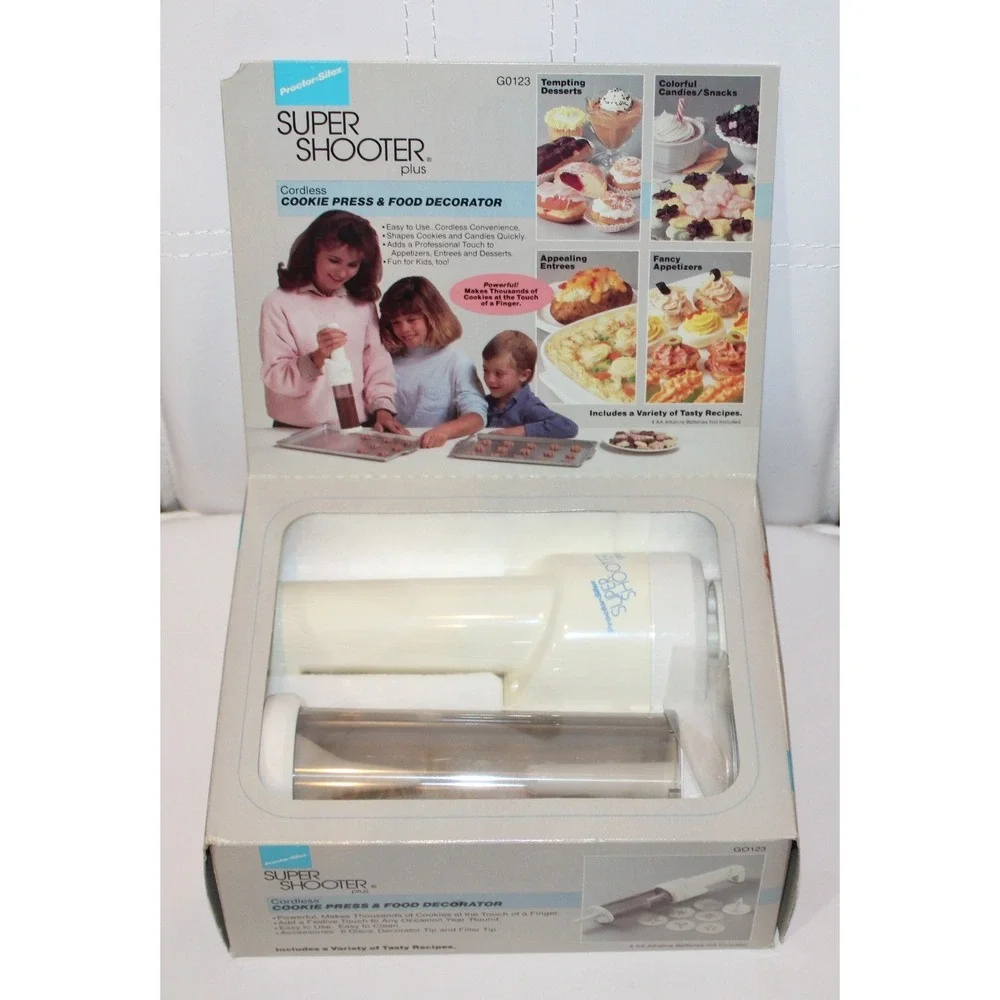 Proctor Silex Super Shooter Plus Cookie Press Cordless G0123 Open Box